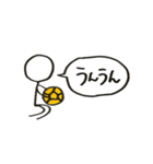 ハンドボールしてる棒人間（個別スタンプ：19）