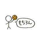 ハンドボールしてる棒人間（個別スタンプ：33）