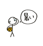 ハンドボールしてる棒人間（個別スタンプ：34）