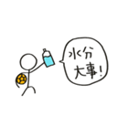 ハンドボールしてる棒人間（個別スタンプ：35）