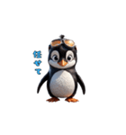 出撃！ゴーグルペンギン（個別スタンプ：34）