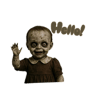 ホラー映画っぽい子供2（個別スタンプ：13）