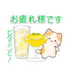 夏のちびころにゃん（個別スタンプ：14）