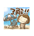 暑い夏もがんばるママさん(再販)（個別スタンプ：1）
