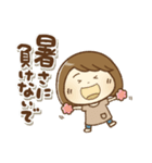 暑い夏もがんばるママさん(再販)（個別スタンプ：16）