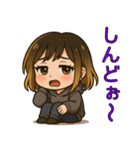 二つの顔を持つ女のスタンプ（個別スタンプ：11）