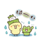 まるいやつらとトリさん＊梅雨＊初夏（個別スタンプ：3）