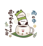 まるいやつらとトリさん＊梅雨＊初夏（個別スタンプ：5）