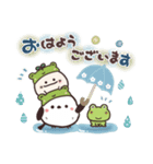 まるいやつらとトリさん＊梅雨＊初夏（個別スタンプ：9）