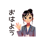冷房戦争★夏の仕事女子（個別スタンプ：2）