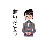 冷房戦争★夏の仕事女子（個別スタンプ：3）