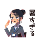 冷房戦争★夏の仕事女子（個別スタンプ：5）