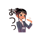 冷房戦争★夏の仕事女子（個別スタンプ：27）