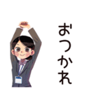 冷房戦争★夏の仕事女子（個別スタンプ：32）