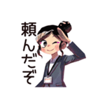 冷房戦争★夏の仕事女子（個別スタンプ：40）