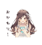 ゆるふわガーリーな女の子のアイス祭り（個別スタンプ：6）