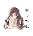 ゆるふわガーリーな女の子のアイス祭り（個別スタンプ：9）