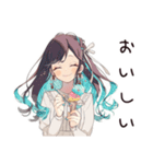 ゆるふわガーリーな女の子のアイス祭り（個別スタンプ：14）