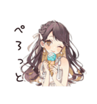 ゆるふわガーリーな女の子のアイス祭り（個別スタンプ：19）