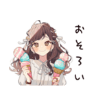 ゆるふわガーリーな女の子のアイス祭り（個別スタンプ：20）