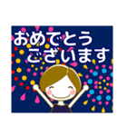 使える気遣い優しい女の子 夏/暑中見舞い（個別スタンプ：36）