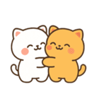 モチ×マルー ハグして甘えてちゅー♡（個別スタンプ：4）