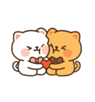 モチ×マルー ハグして甘えてちゅー♡（個別スタンプ：12）