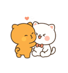 モチ×マルー ハグして甘えてちゅー♡（個別スタンプ：17）
