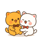 モチ×マルー ハグして甘えてちゅー♡（個別スタンプ：21）