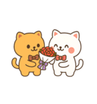 モチ×マルー ハグして甘えてちゅー♡（個別スタンプ：34）