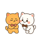 モチ×マルー ハグして甘えてちゅー♡（個別スタンプ：35）