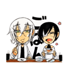 白髪眼鏡と黒髪眼帯7（個別スタンプ：23）