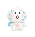 夏に便利◎3Dちびっこにこりん #1（個別スタンプ：12）