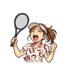 テニス 女子 部活 スポーツ (小)（個別スタンプ：7）