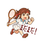 テニス 女子 部活 スポーツ (小)（個別スタンプ：9）