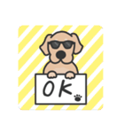 ゴールデンレトリバー くま3（イラスト）（個別スタンプ：7）