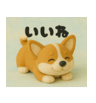 ぬいぐるみ コーギー（個別スタンプ：19）