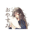 花魁の艶やかな日常★美麗和風（個別スタンプ：12）
