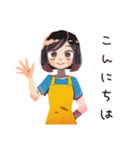 へとへとママ★夏休み水遊び（個別スタンプ：3）