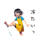へとへとママ★夏休み水遊び（個別スタンプ：12）