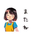 へとへとママ★夏休み水遊び（個別スタンプ：16）