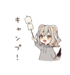 フェレットちゃんのゆるかわキャンプ（個別スタンプ：1）