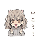 フェレットちゃんのゆるかわキャンプ（個別スタンプ：14）