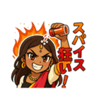 色々な国で活躍する女性達（個別スタンプ：35）