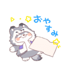 【夏】オオカミ！パーカー動物（個別スタンプ：4）