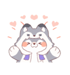 【夏】オオカミ！パーカー動物（個別スタンプ：16）