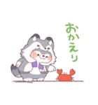 【夏】オオカミ！パーカー動物（個別スタンプ：19）