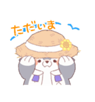 【夏】オオカミ！パーカー動物（個別スタンプ：20）