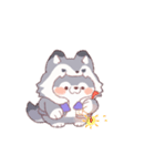 【夏】オオカミ！パーカー動物（個別スタンプ：21）