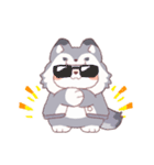 【夏】オオカミ！パーカー動物（個別スタンプ：22）